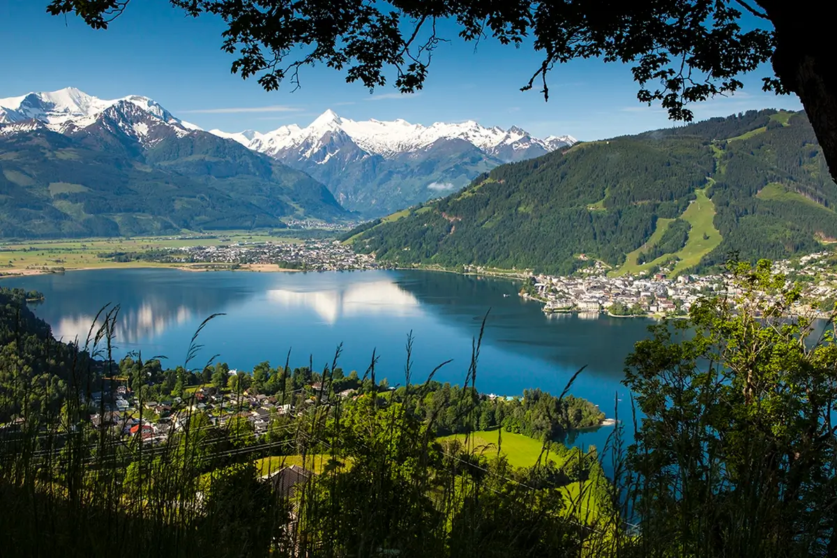 Zell am See mit Kitzsteinhorn Picture of Lake Zell, Zell am See and Kaprun